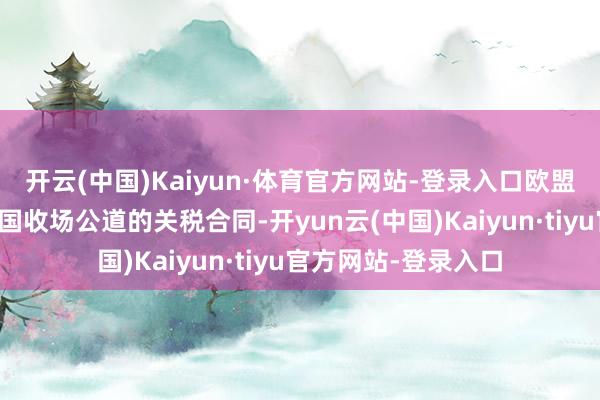 开云(中国)Kaiyun·体育官方网站-登录入口欧盟正在寻求与好意思国收场公道的关税合同-开yun云(中国)Kaiyun·tiyu官方网站-登录入口